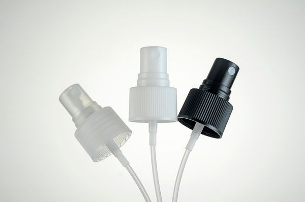 

100шт / серия белого черный прозрачный 20/410 тонкого распылитель туман для косметических бутылок, распылительной головки, форсунка головки