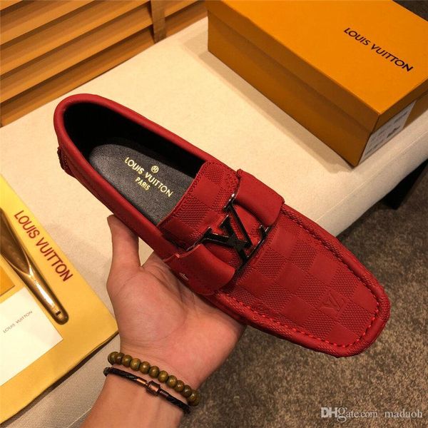 

20wn 2020 men shoes luxury brands moccasin leather casual driving oxfords shoes men loafers moccasins italian shoes for men size 38-45 yetc8, Black