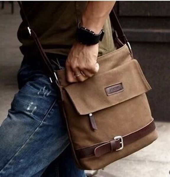 

новый 2019 сокращенная отдыха плече сумка для мужчин с проездом холст материал мужчины сумки посыльного