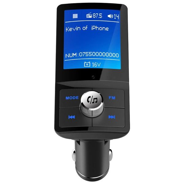 

bc45 lcd bluetooth fm transmitter handscar kit mp3 player usb charger