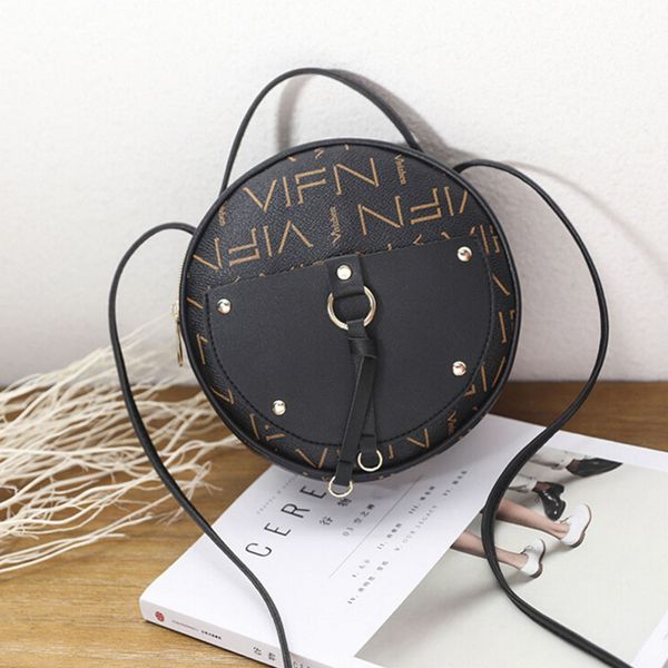 

женщины круглый crossbody кожа сумка tote кошелек сумки посыльного satchel