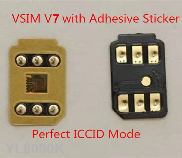 

dhl 3m adhesive vsim v7 unlock card auto pop-up menu for ip6 6s 7 8 x xs xr xsmax 11pro gevey pro