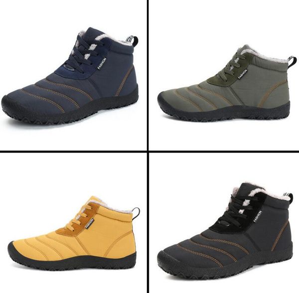 

new men's winter snow boots plush thickening winter outdoor non-slip walking sports shoes ankle snow boots