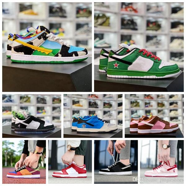 

2020 new sb dunk low pro chunky dunky white lagoon pulse-black-universit running shoes sports skate casual sneakers with box size 36-45
