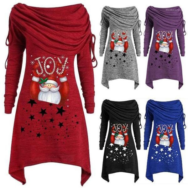 

womens designer dresses casual females clothing christmas day womens csual dresses fashion irregular collar panelled christmas print, Black;gray