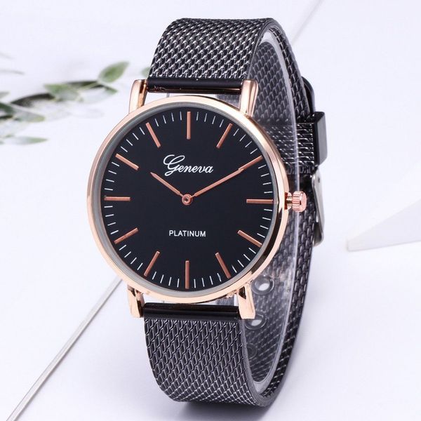 

fashion women ladies simple watches elegant bracelet watch band classic analog quartz wrist watch clock, Slivery;brown