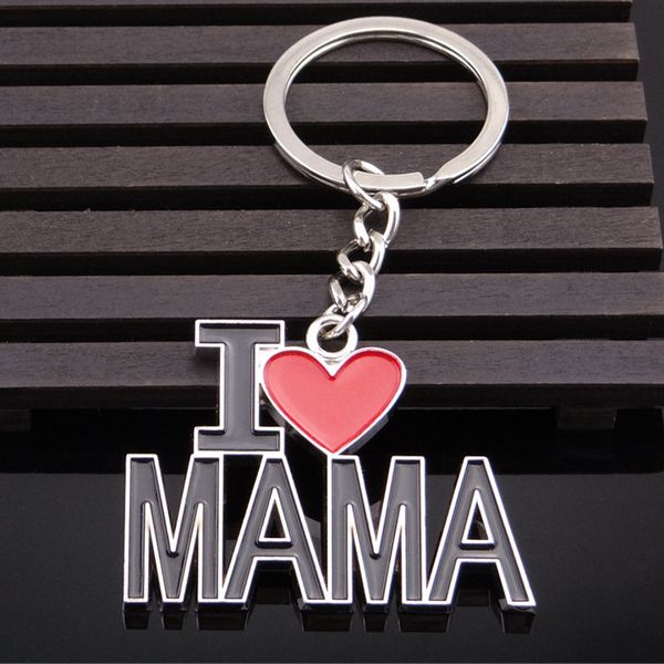 

2019 hot я люблю mom / папа сердце брелки лучший trinketjewelry брелок автомобиля брелок для дня отца матери подарков день подарков, Silver