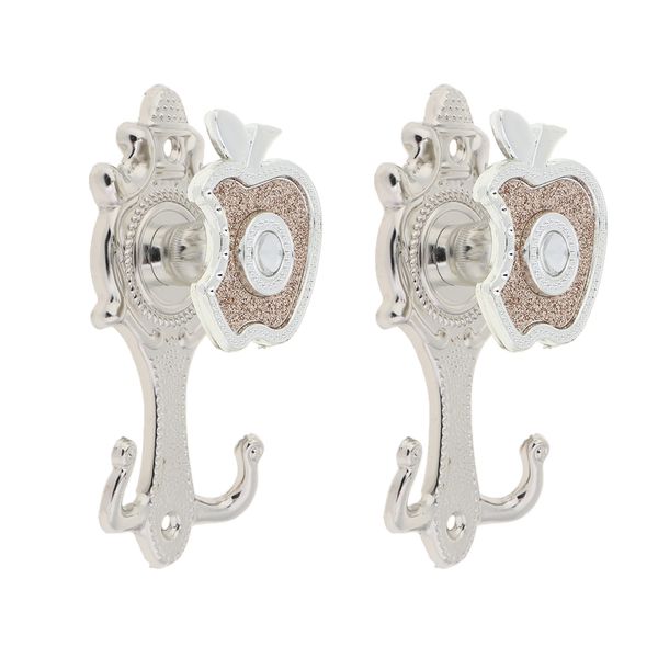 

1 пара формы apple занавес крюк держатель настенный держатель занавес