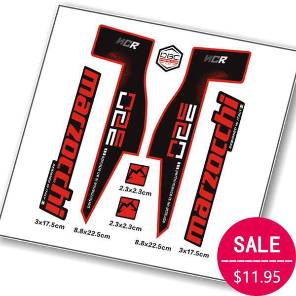

mountain bike bicycle front fork set replacement stickers for mtb marzocchi 350 ncr race cycling decals ing