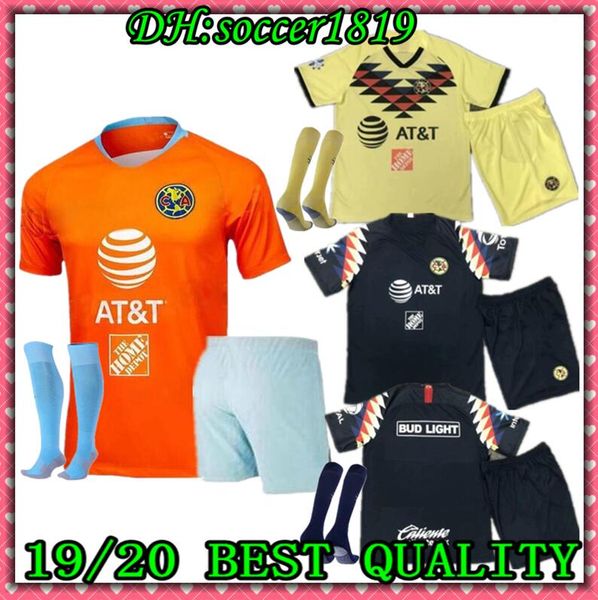 

Kit 2019 club america occer jer ey home away third 18 19 liga mx mateu el chanfle d lainez o peralta men et football hirt