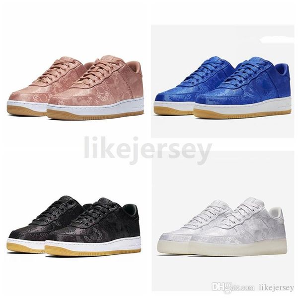 

2020 розовое золото сгусток х принудительный премиум шелковый скейтборда один 1s low black royal blue white mens кроссовки женщины спорт кро