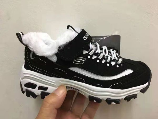 

new designer boy kids shoes classic kneel girls snow boots black grey winter boots children trainers baby sneakers