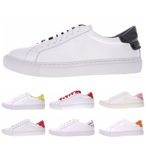 

With Box 2019 Low Top Lace Up Sneakers Mens Designer Shoes White Black Leather Casual Shoes Fashion Luxury Womens Sneakers Size 35-44