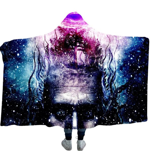 

2019 latest 2x1.5m. 2 sizes, alien variation 20 styles winter blanket cloak magic hat blanket children blanket