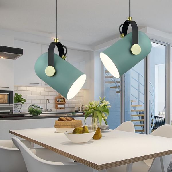 Modern Pendant Lights Lustre Luminaire Hanglamp Iron Lamp Shade