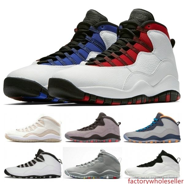 

new 10 mens basketball shoes 10s chicago ovo black men shoes cement i m back athletics game sneakers size 40-47