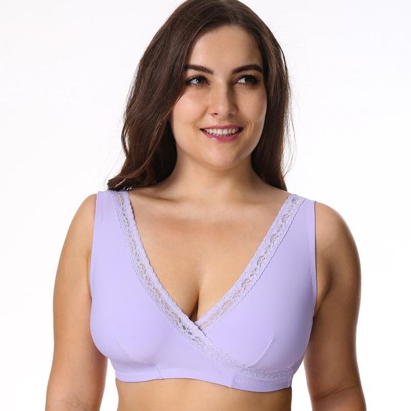 

bras women's soft cup wirenon padded sleep comfort support plus size bra, Red;black