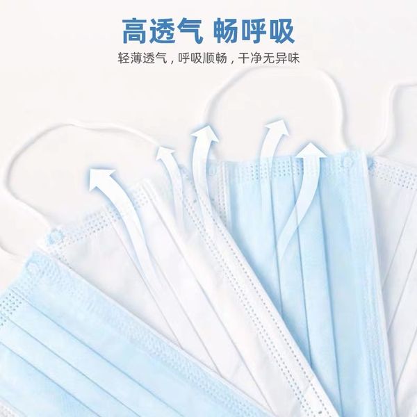 

disposable masks with three layers of protection thickened men and women mouth and nose mask to prevent dust permeable air haze drople