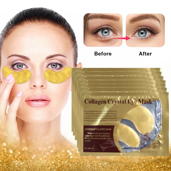 

collagen crystal patches under eye bags remove dark circles moisturizing eye patch mask anti wrinkle golden gel mask skin care garden2010