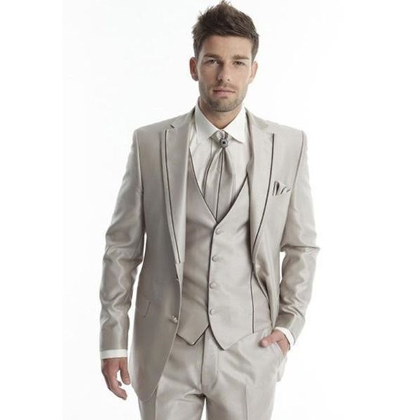 

men's suits & blazers suit custom made tuxedo men wedding for two buttons (jacket+pants+vest+tie) a072, White;black