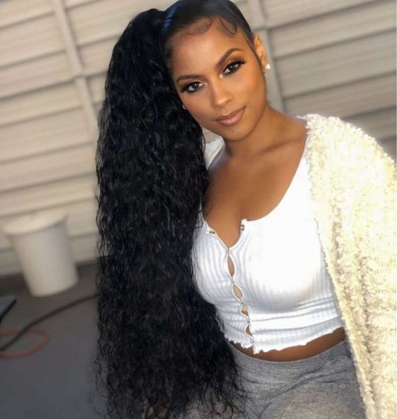 Chic Ponytail Human Hair Extension Side Ponytail Wrap Around