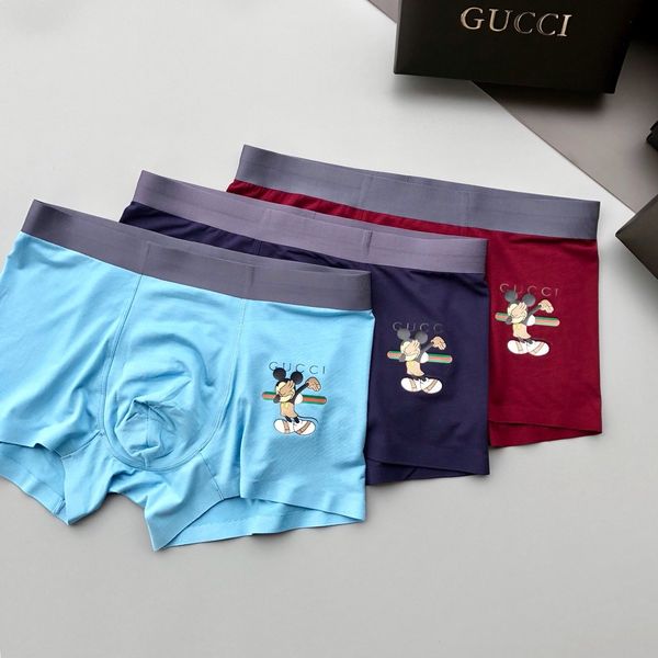 

the new 2020 cotton absorb sweat men's underwear men luxury designer brand 1g gg underpants 1g sexy, Black;white