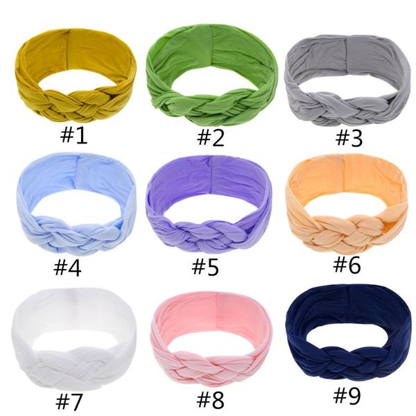 

20pcs/lot,17*7.5cm nylon solid soft headband hair fashion accessories sale, Slivery;white