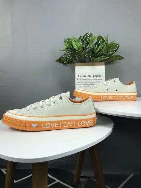 

chuck valentine's day love fear love canvas shoes women luxury designer taylor 1970s sports shoes
