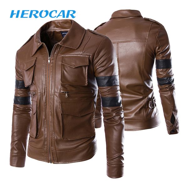 

motorcycle jackets men motorsiklet retro pu leather cafe racer riding waterproof windproof jacket warm casual moto jacket