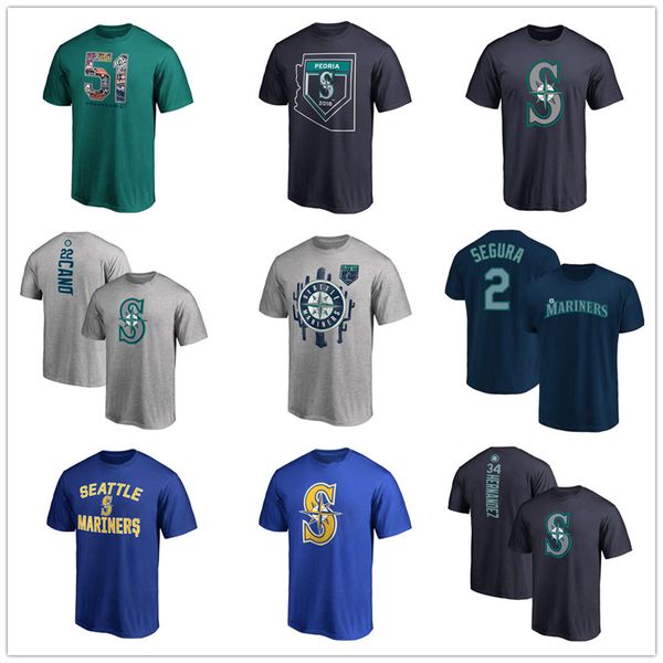 

Seattle Mariner baseball jersey Yusei Kikuchi Ichiro Suzuki Leake Seager Martínez Haniger mens designer t-shirts Fans Tops Tees printed Logo
