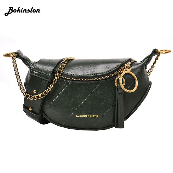 

bokinslon simple large-capacity pu leather ladies bag wild portable messenger shoulder bag fashion women