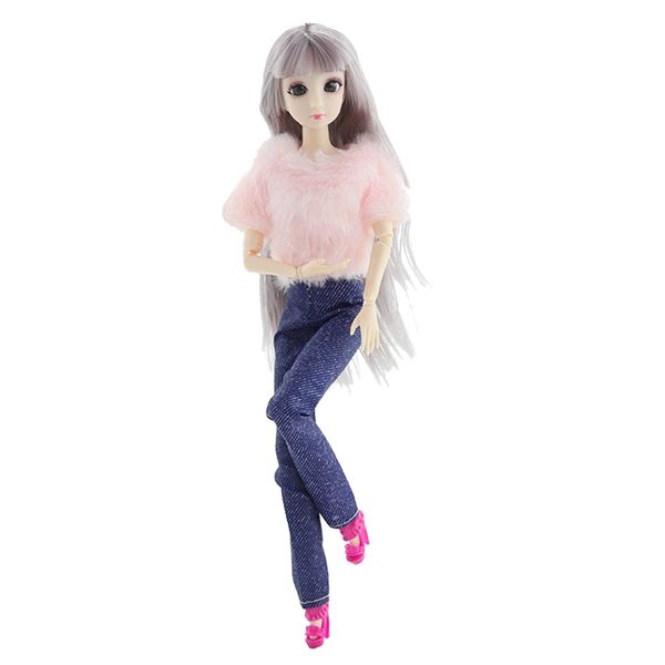 

bjd doll 20 ball jointed girl face eye dress makeup birthday xmas toy