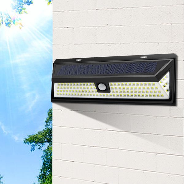 

led solar light outdoor garden wall lamp decoration pir motion sensor night security wall light outside light with led exterior