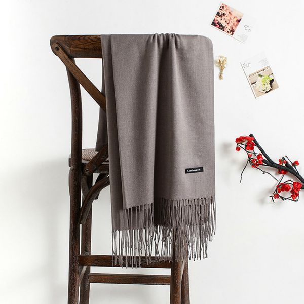 

удобная ткань женщина шарф сплошной цвет имитировать кашемир foulard шарф женщина согреться будет шаль джокер ежегодное собрание, Blue;gray