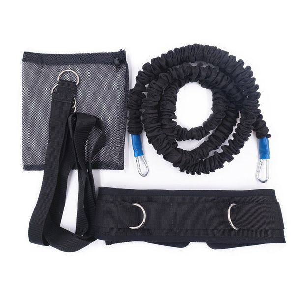 

resistance bungee band with adjustable belt for running training workout speed agility strength basketball and football 2m elast
