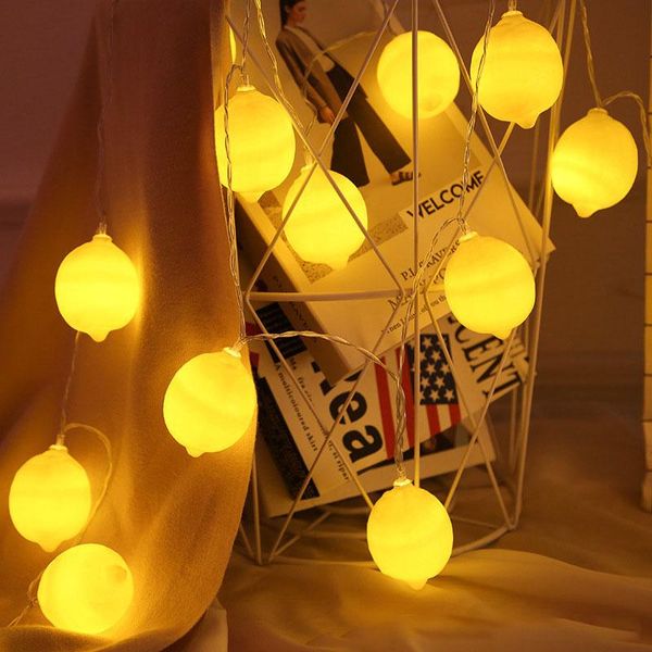 

brelong led lemon light string holiday decoration small lantern network red ins string lights store layout flashing light battery box