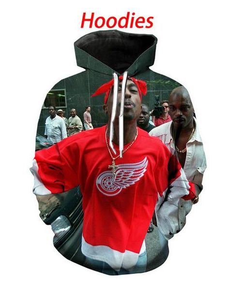 

2020 новая мода толстовка мужчины / женщины толстовки 2pac смешные печать 3d фуфаек бесплатная доставка mh0380, Black