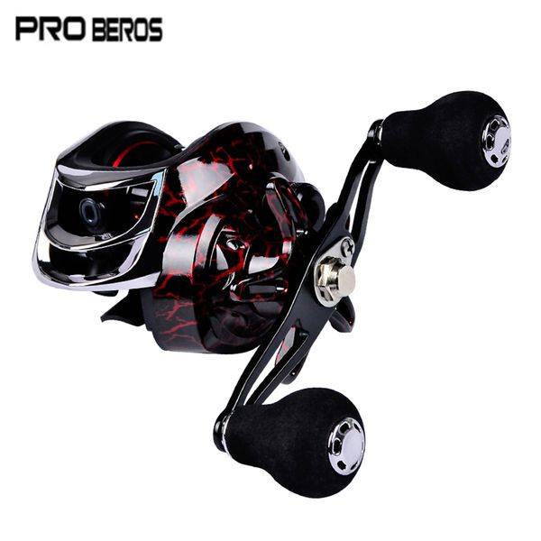 

pro beros dw121 metal fishing reel aluminum alloy 18 + 1 ball bearings spoollight-weight body, easy to cast farther