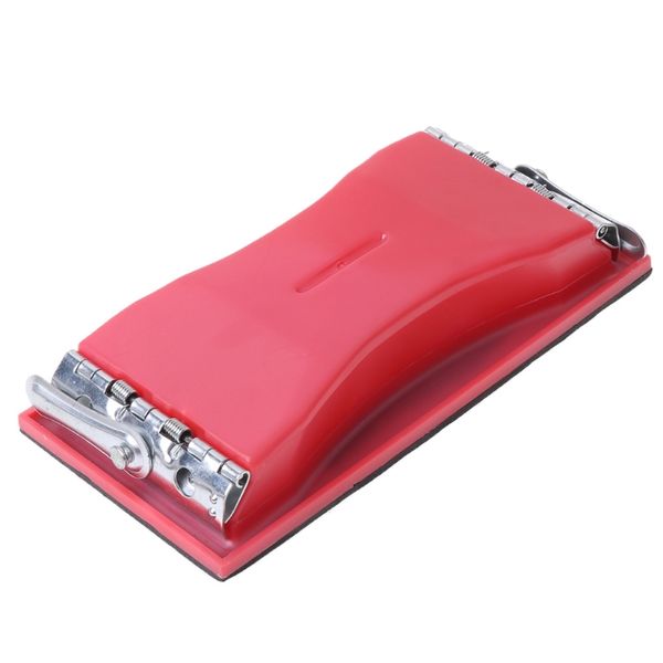 

rectangle paper grit sandpaper holder hand sander red black small/large 649e