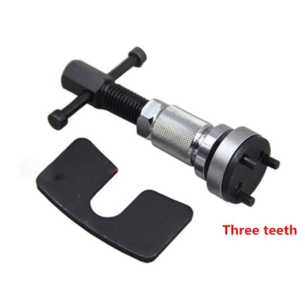 

three teeth brake piston wind-back tool with double adaptor disc brake piston caliper tool adaptor
