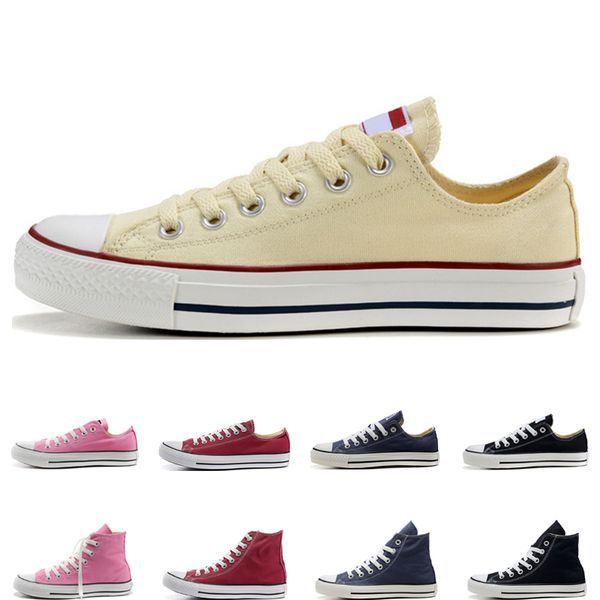 

2019 fashion casual shoes men women shoes black white red beige pink navy blue high low athletic size 36-44