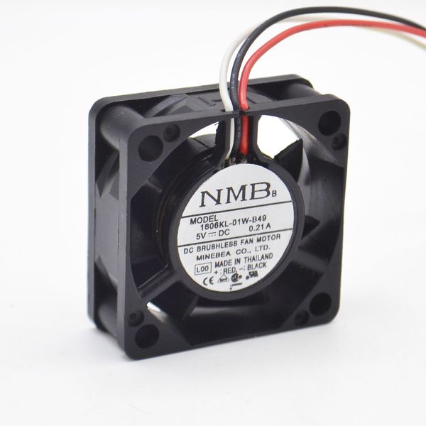 NMB-MAT fan 1606KL-01W-B49 5 V 0.21A fan üç telli 4015 4 cm 40 * 40 * 15mm soğutma fanı 3 Satır