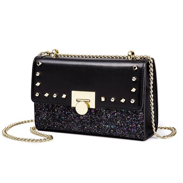 

small bag women's 2019 summer fashion single shoulder bag chic chain messenger