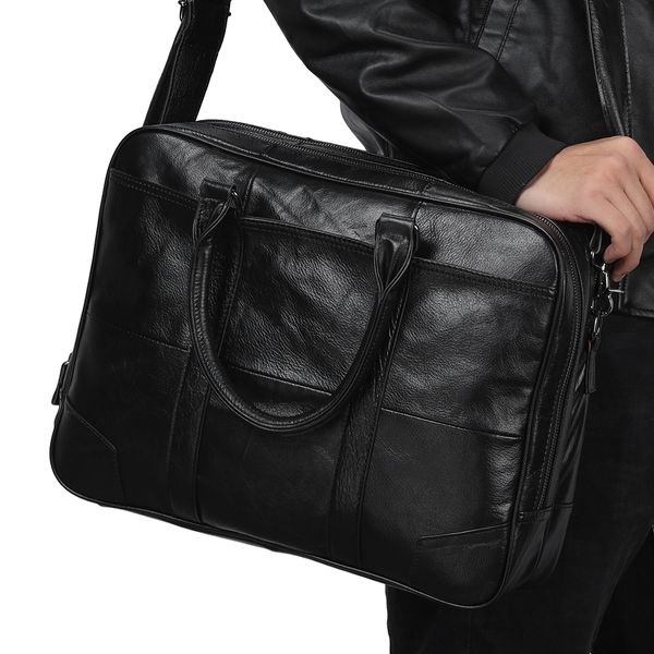 

trassory european and american fashion leather men's bag men's lapbag business briefcase multi-function messenger