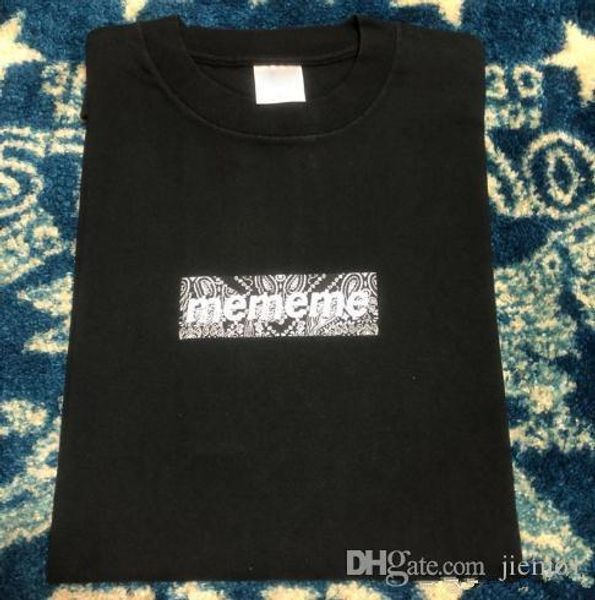 

20ss box logo бандана tee мужчины женщины повседневная дизайнер street скейтборд короткие рукава лето дышащая футболка, White;black