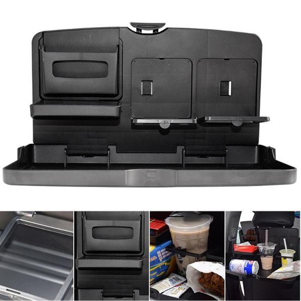 

universal car seat back tray folding auto dining table drink water cup phone mount holder multifunction car pallet