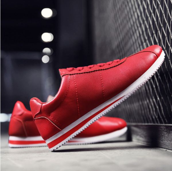 

2020 new brands casual shoes men and women cortez shoes leisure shells shoes leather fashion outdoor sneakers size 36-44, Black