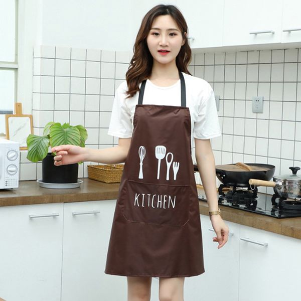

1pcs striped waterproof fabric apron woman bibs home cooking baking coffee shop cleaning aprons kitchen accessory