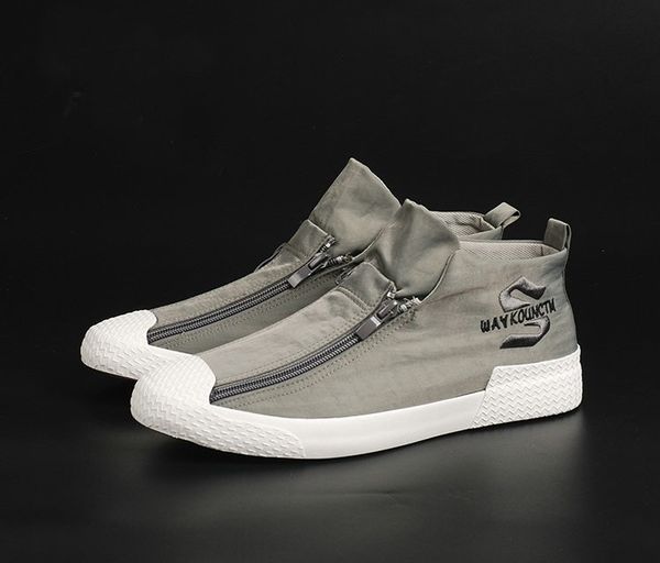 

new color warm winter snow fashion zipper with flat shoes rubber male flats zapatillas hombre men casual sneaker shoes big size 38-44, Black