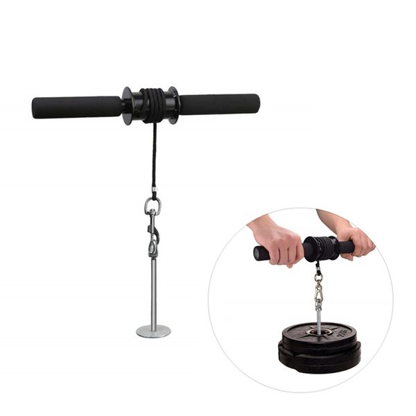 

wrist roller exerciser trainer forearm strength exerciser roller forearm weights grip workout for fitness